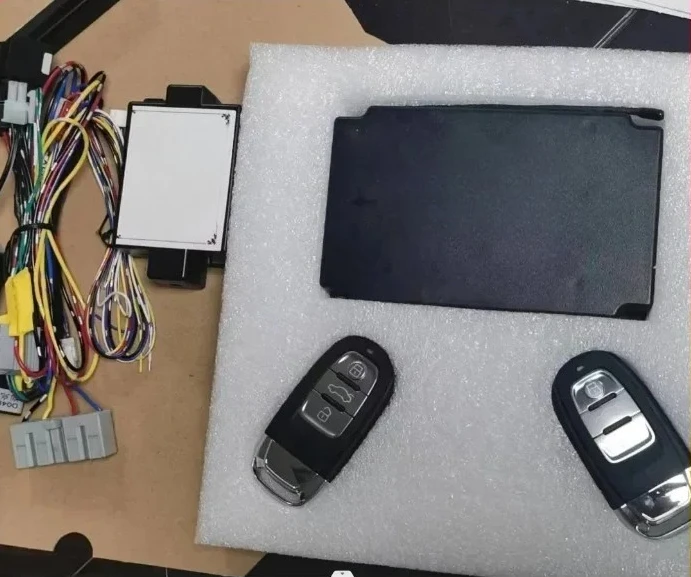 START SYSTEM KEYLESS ENTRY AUTO SENSOR LOCK UNLOCK SYSTEM WITH CANBUS FOR  A3/Q2L/Q7/Q3/A6L ADD REMOTE