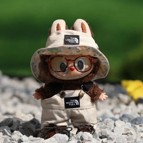 Abito con bretelle per vestiti Labubu da 17 cm, completo di colori, accessori per bambole, design alla moda, adorabile stella dell'orsetto