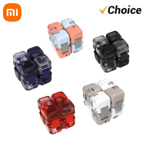 Xiaomi Mitu coloré Fidget Cube Spinner sept Surprise doigt bloc de construction briques jouet Puzzle assemblage couleur aléatoire