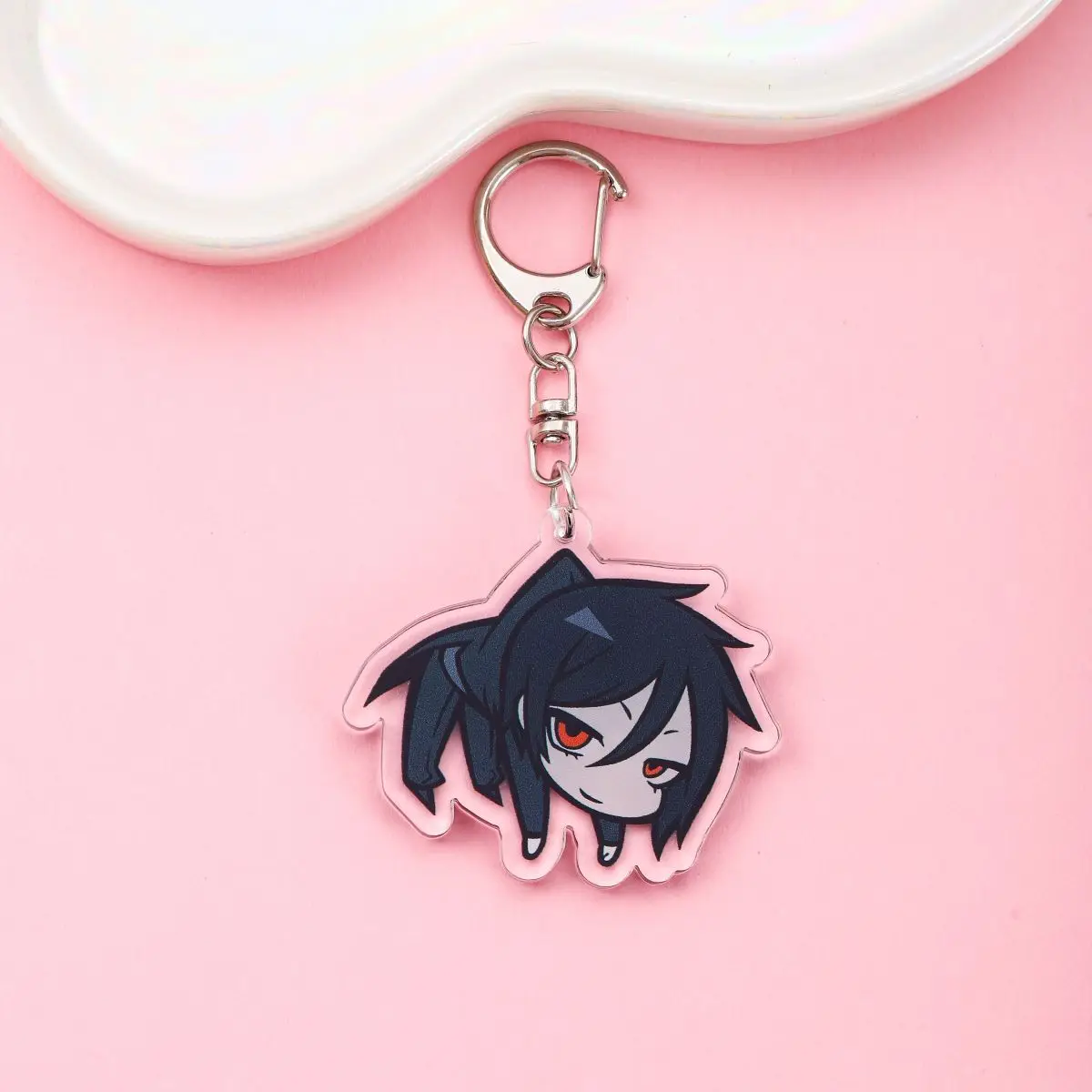 Anime Black Butler Acrylic keychain accessaries Cartoon funny Bag Pendant Gift cute bag charm Keyring Friends Fans Gifts