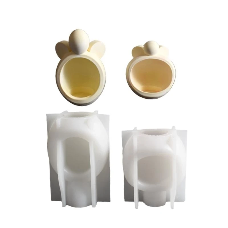 قالب سيليكون مرن C71D لصياغة حاملي شمعة الجناح الملائكي الزخرفي