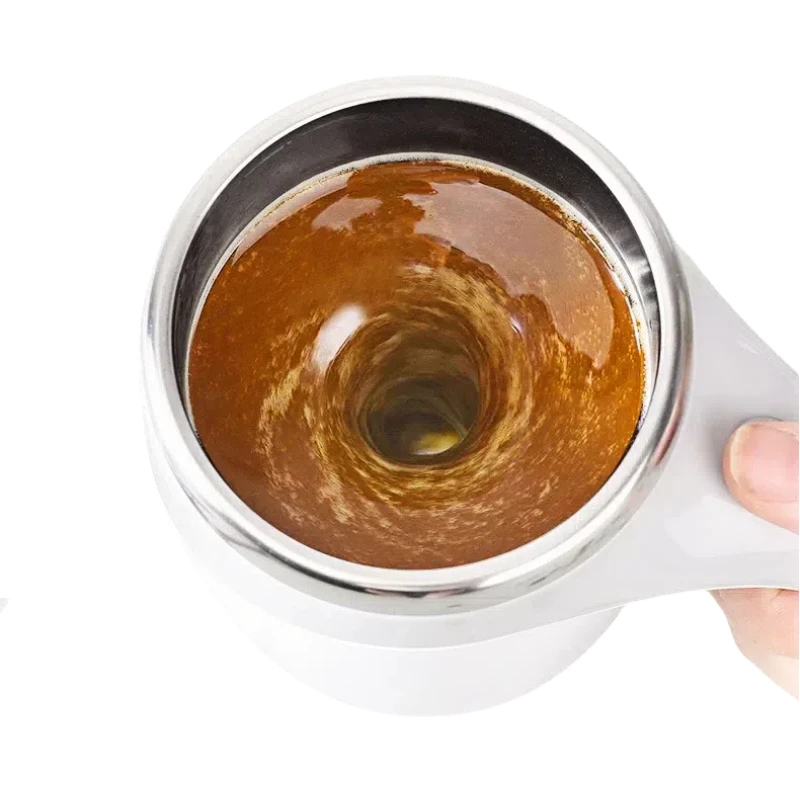 Inteligente novo copo de aço inoxidável tampa magnética automática auto-agitando garrafa de café copo de bebida perfeito acessório de volta às aulas