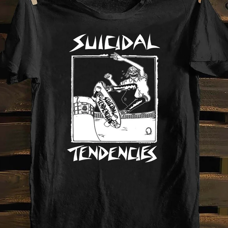 

American Retro Old School Punk Rock Black Style Men's T-shirt Summer New Retro Fashion Men's and Women's Streetwear