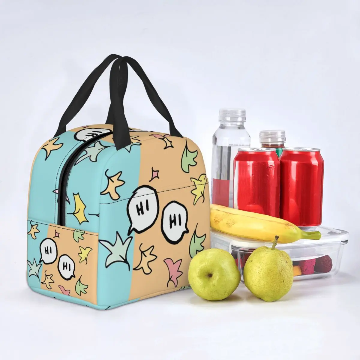 Hearstopper Hi - Hi Lunch Bag Men Women Cooler Warm Insulated Lunch Box for Kids School Thermal Bags lunchbag