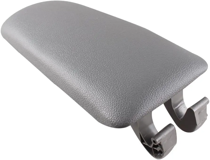 Ultra Durable Auto Accessory Armrest Cover Lid Grey Leatherette for AUDI A4 B7 Best Value Car Parts