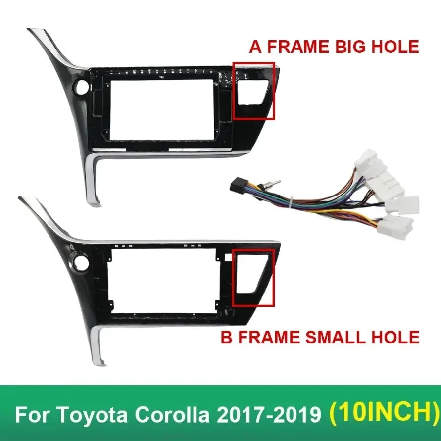 10.1 Inch  Car Radio Stereo GPS MP5 Android Player 2 Din Fascias Panel DashBoard For TOYOTA Corolla Levin 2017-2019