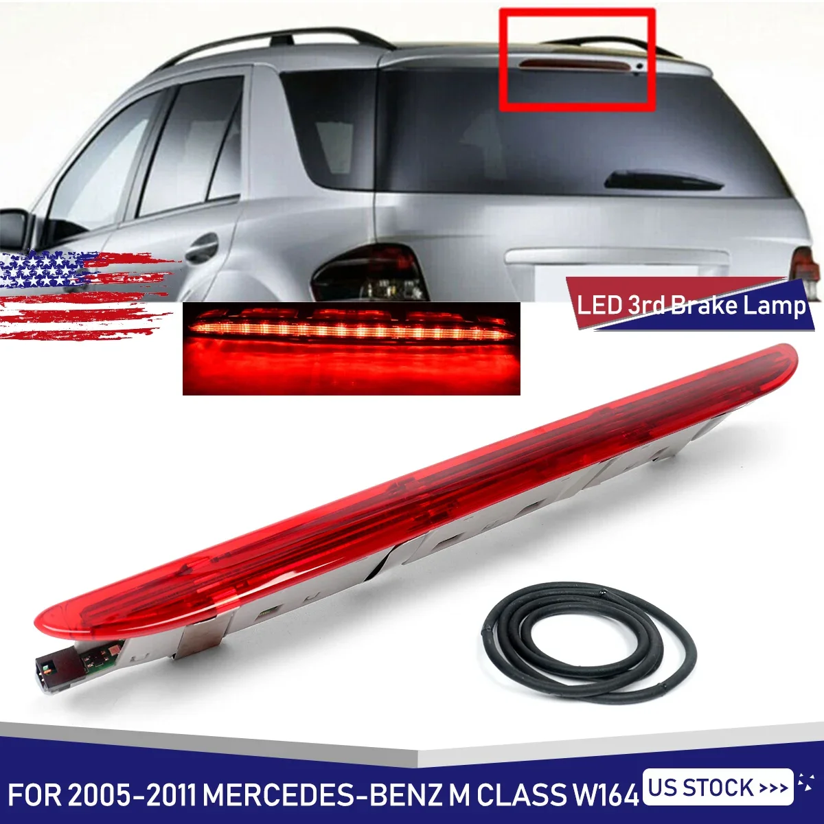 

Third 3rd High Brake Light Lamp For Mercedes Benz W164 ML320 ML350 ML500 05-2011