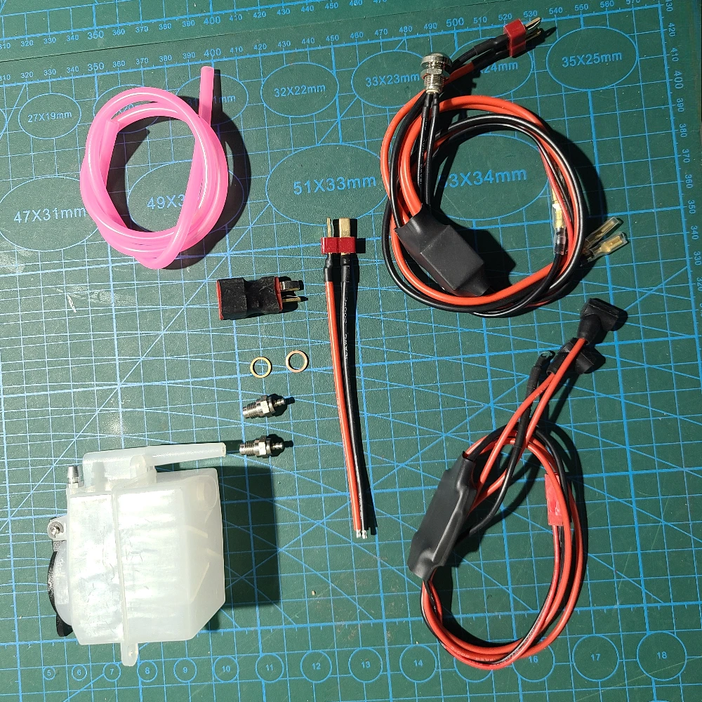 TOYAN FS L200AC Motor Model Start Kit voor Metalen Inline 2 Cilinder 4 Takt 7cc Nitro Interne Verbranding Motor Starter Kit