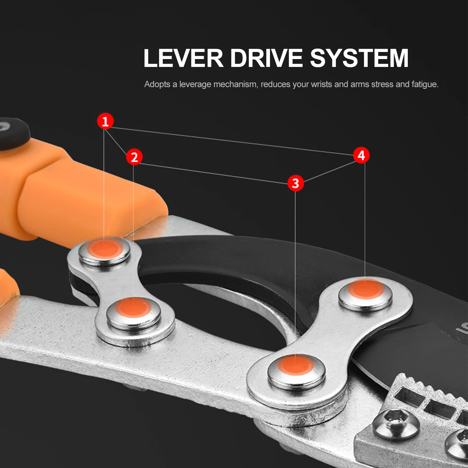 Imagem -05 - Longo Comprimento Tesoura para Poda de Jardim Bigorna Anti-slip Grip Ferramenta de Mão Ratchet Cut Ramo de Árvore Ferramentas de Jardim