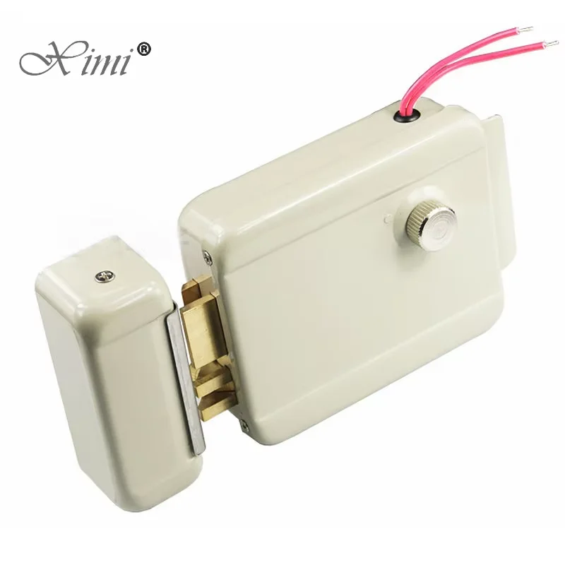 Metal Electric Rim Lock DC12V Fail-secure Type Motor Electric Lock Gate Door Lock Security