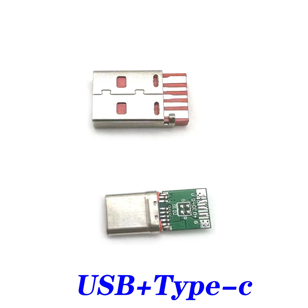 5-pin USB Type C connector port male solder socket connector PCB plug USB-A Type 120W/6A high current power plug