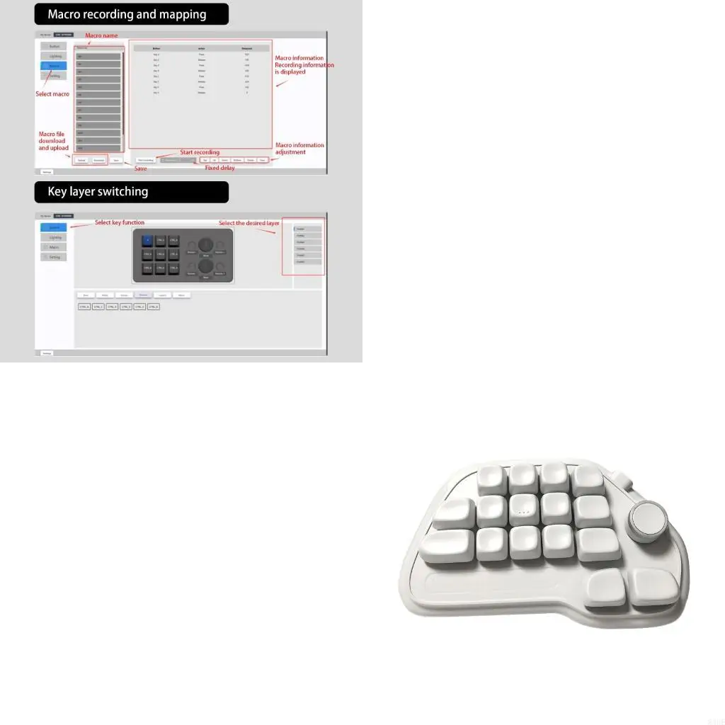 83CE 17 Mechanical Numpad with Hot Swappable Design RGBs Backlit PBT Keycaps and VIA Programmable USB Connection for Laptop
