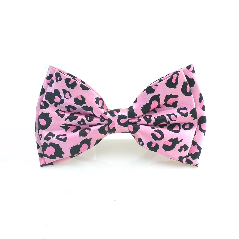 

"LEOPARD PINK" pattern bowtie Men's Unisex Tuxedo Dress Bow tie Brand Designer Gift Cravat Butterfly Knot Neckwear 2020 New