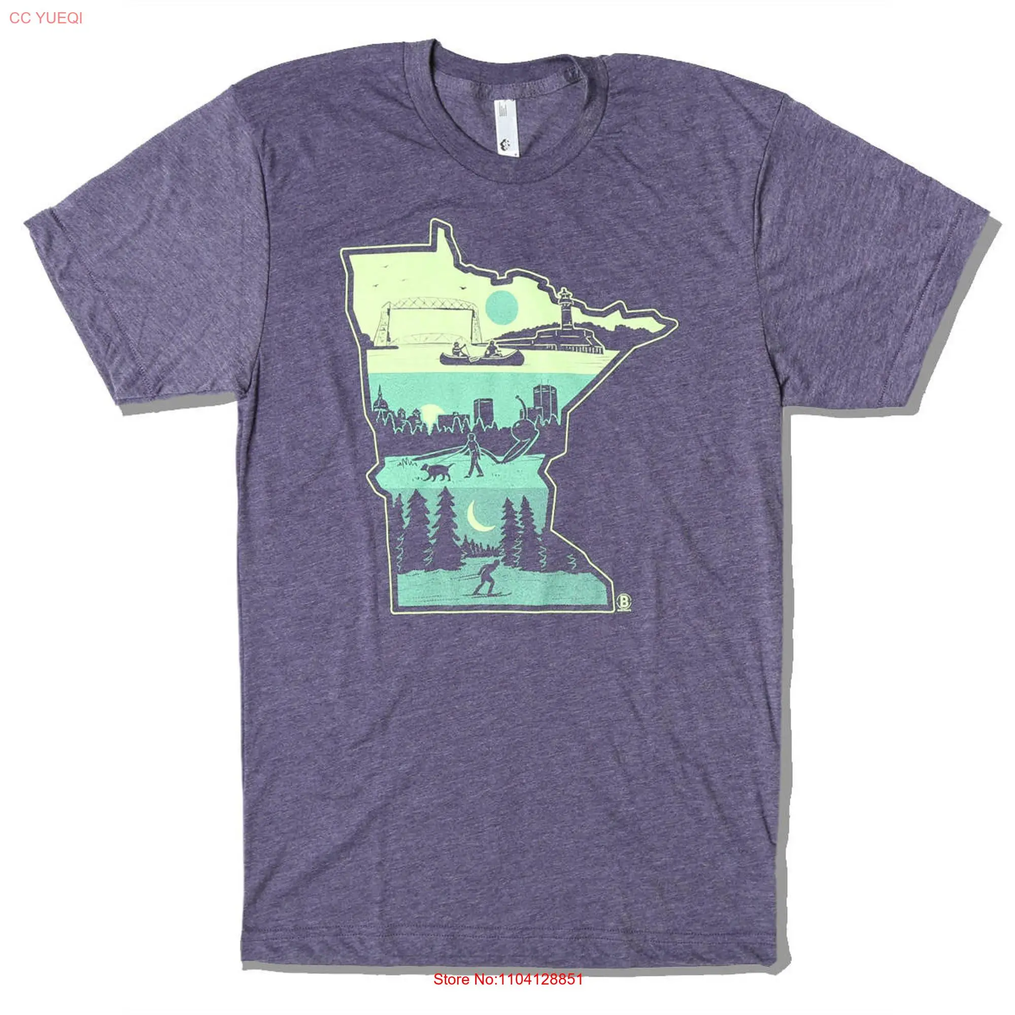 Layers of Minnesota T Shirt long or short sleeves