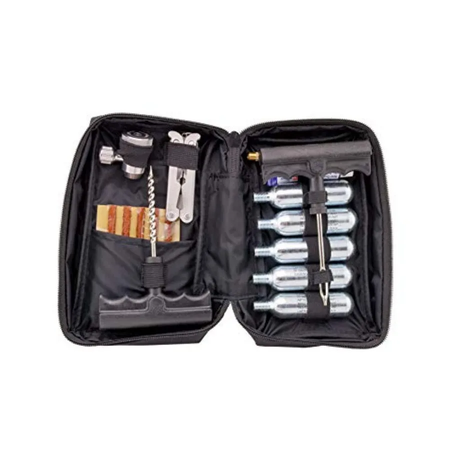 

CO2 Motorcycle ATV Flat Repair Kit Tubeless Tire Repair Kit