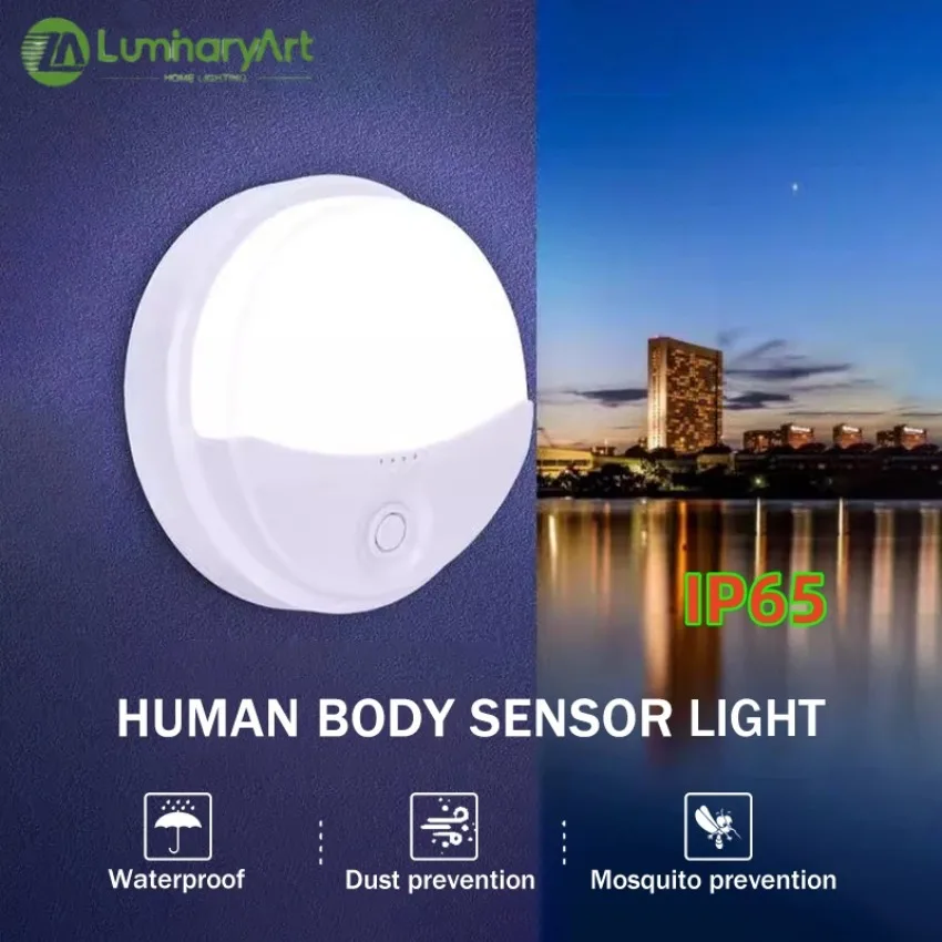 

Human Infrared Induction Wall Lamp LED Night Light Staircase Aisle Bathroom Ceiling IP65 Waterproof Garden Outdoor Lighting