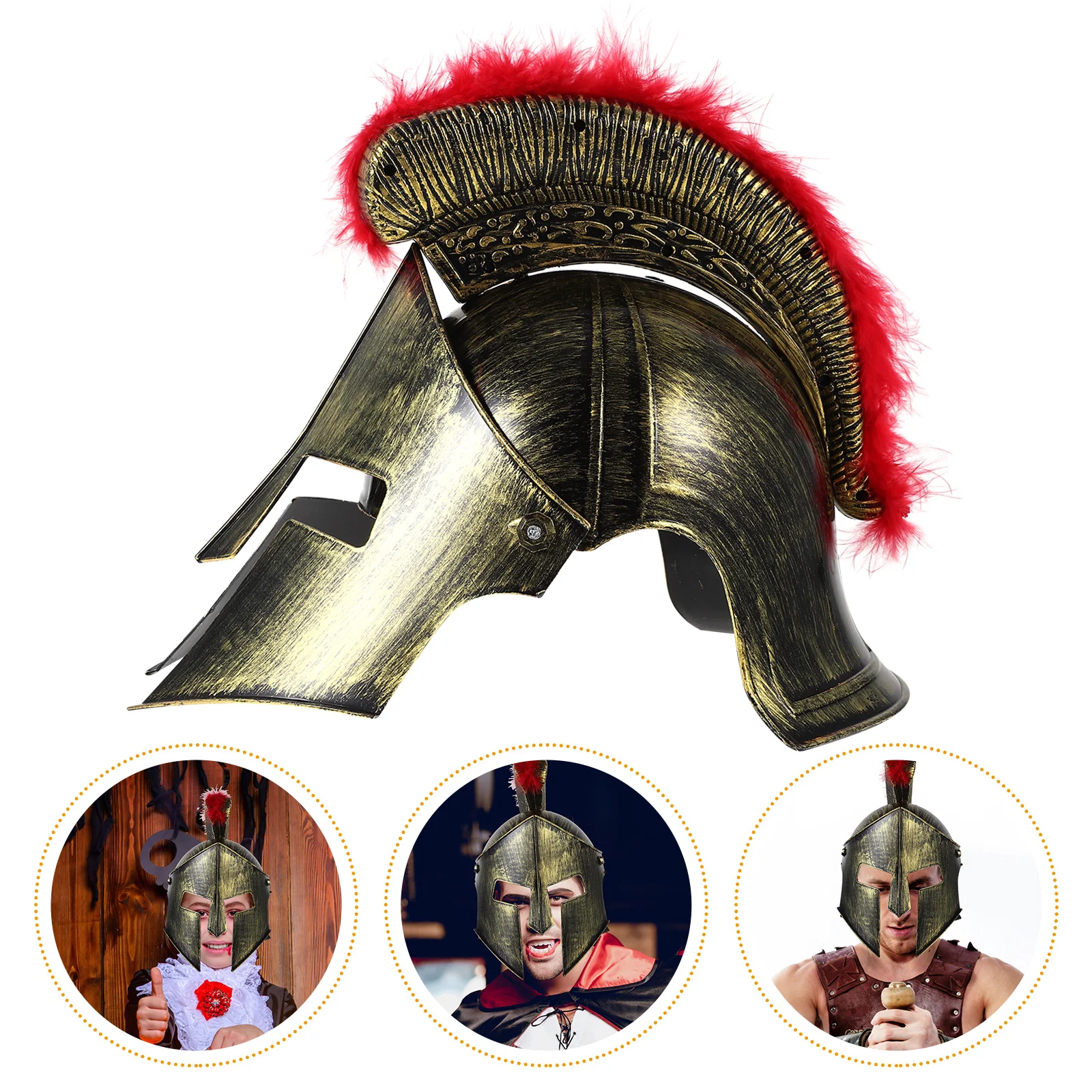 

Маленькая красная корона, пластиковый римский костюм для мужчин, нарядное платье, косплей, средневековая шляпа