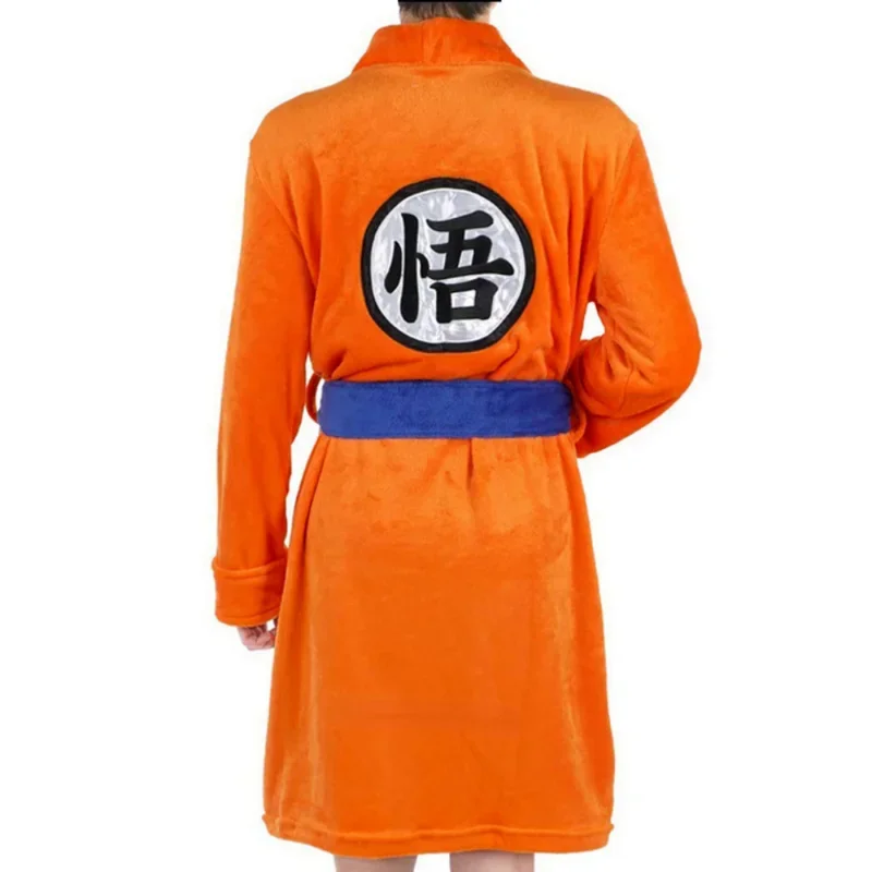 Anime Son Goku Cosplay Bathrobe Kakarotto Pajamas Adult Children Soft Flannel Bathrobe Men Women Halloween Party Dress Up