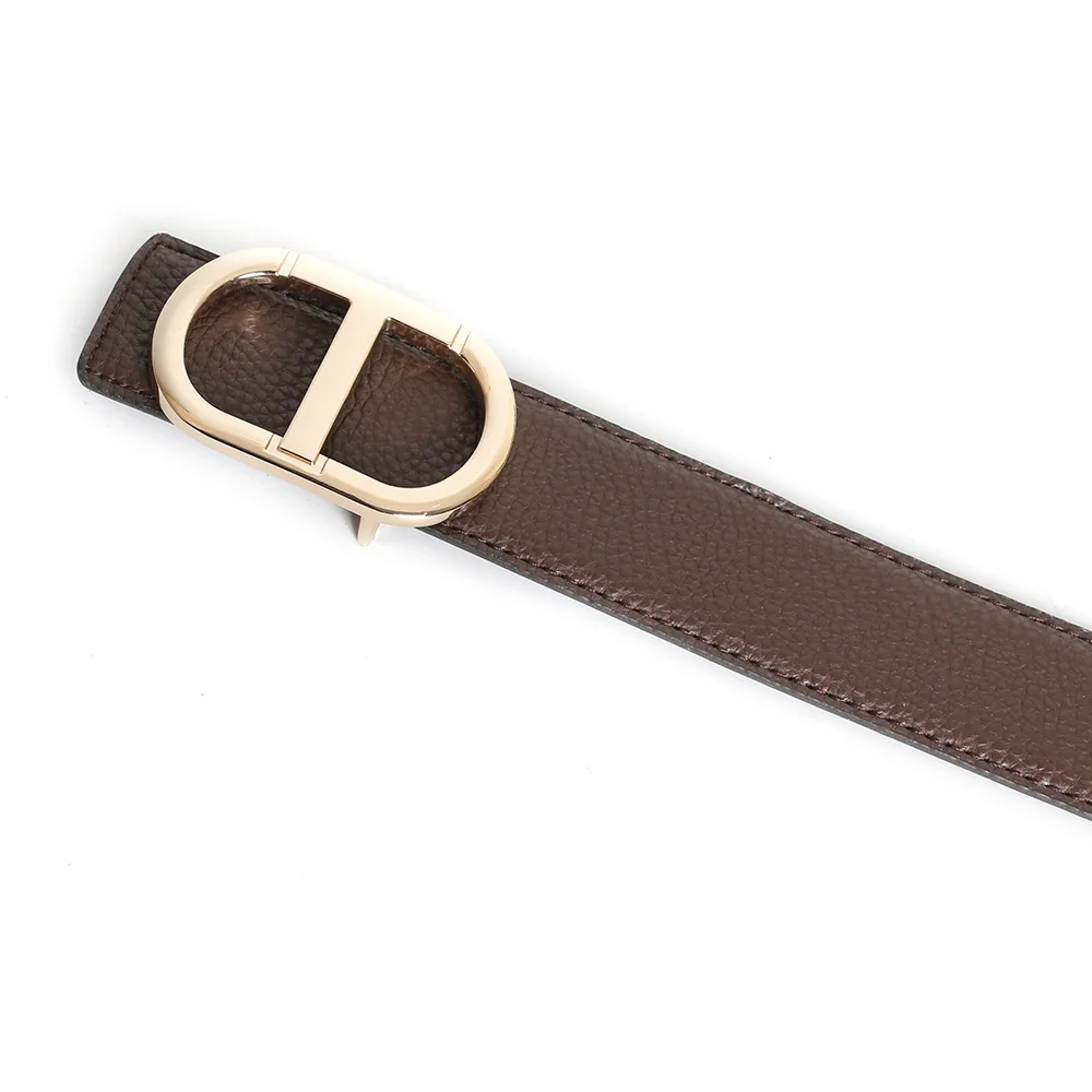 Top Grey Luxury Brand Designer Vintage T Buckle Belt Men High Quality Women Genuine Real Leather Dress Strap for Jeans Waistband
