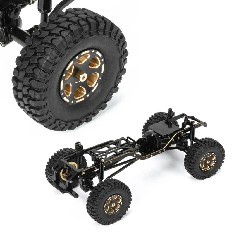 1.0 Brass Wheel Rim Tires All Terrain Accessories Parts For 1/18 1/24 RC Crawler Axial SCX24 FMS FCX24 Enduro24