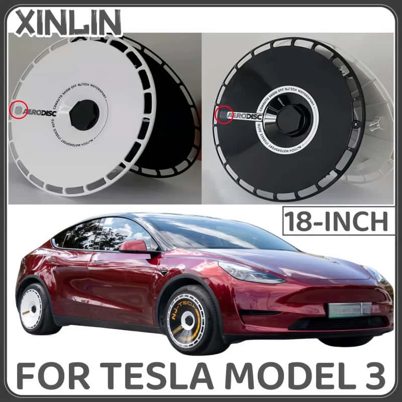 

4 шт., сменная Крышка для колес Tesla Model 3, 18 дюймов