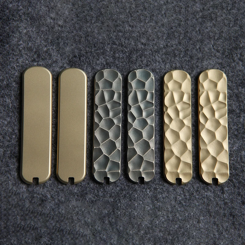 

1 Pair 3 Patterns Brass Material Knife Handle Patches Scale for 65MM Victorinox Swiss Army NailClip Executive81 Knives DIY Parts