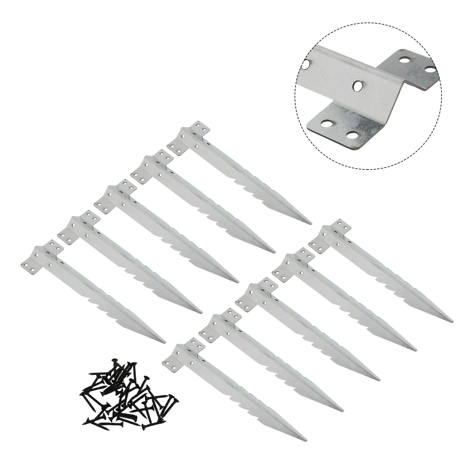 Easy Installation Screws Outdoor Accessories Metal Brackets As Shown Railway Sleeper Brackets Serrated Design Outdoor Projects
