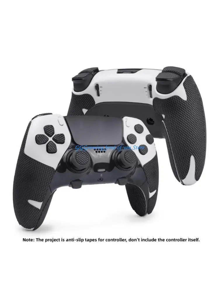 H9EB Black Silicone Grip Cover Anti Slip Case Stickers for P5 Controller Cut for Perfect Fit and Easy Cleaning