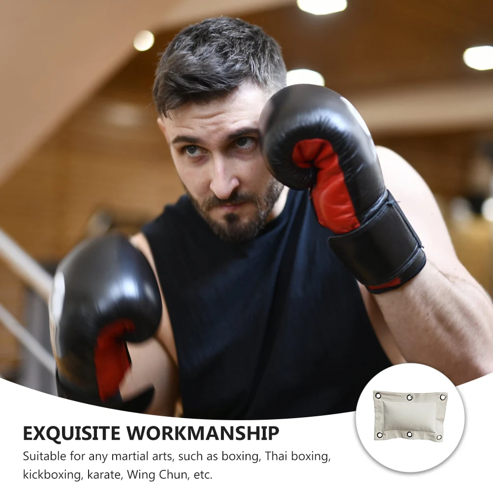 

1pc Canvas Boxing Wall Bag Gym Workout Sandbag For Martial Arts Training With Brass Buckle Portable Fitness Equipment