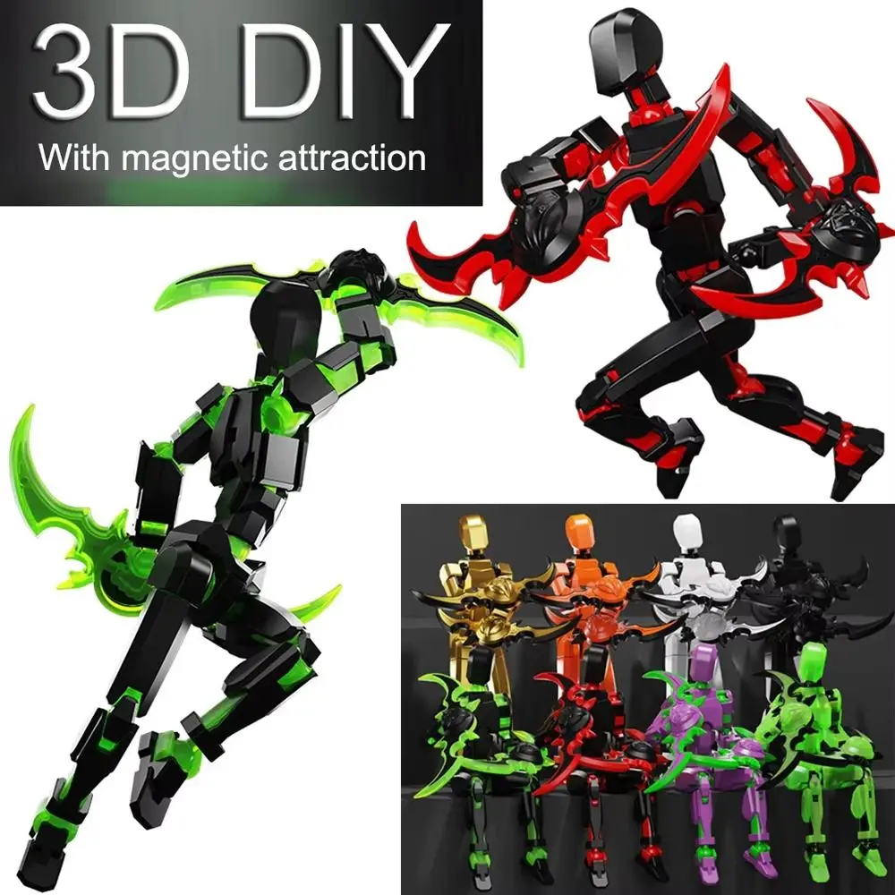 

Multi-Jointed Movable Shapeshift Robot 3D Printed Mannequin Model 13 Action Figures Toys Kids Adults Parent-children Games Gifts