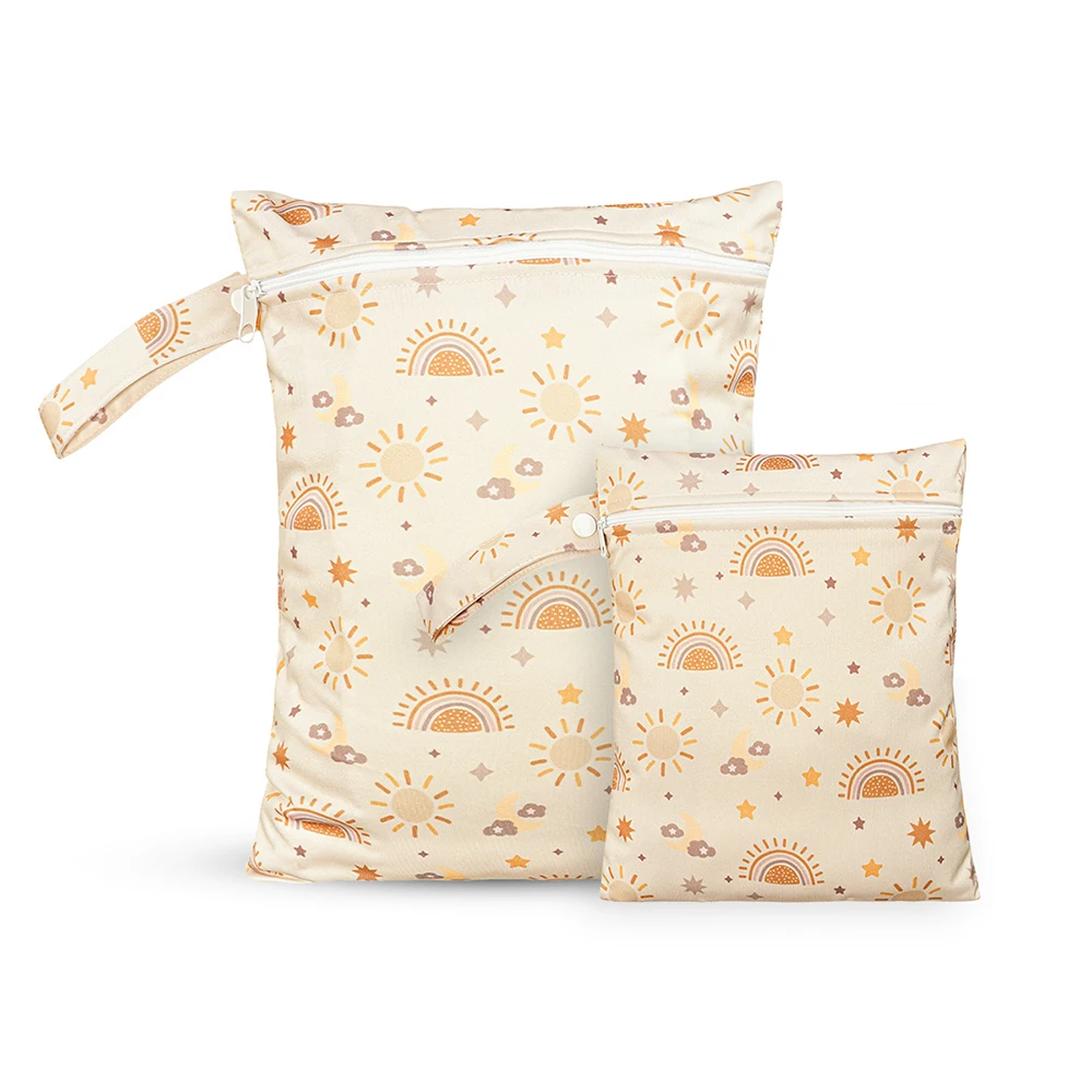 2 teile/satz Wiederverwendbare Nass Trocken Taschen Reise Strand Pool Kindertagesstätte Erweiterte Baby Artikel Yoga Sporttasche für Badeanzüge Wasserdichte Lagerung Tasche