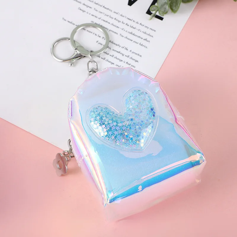 Multifunctional Transparent Coin Purse Fashion Colorful Small Backpack With Keychain Students Key Bag Mini Backpack Pendant Gift