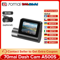 70mai A500S Pro plus Dash Cam Car DVR English Voice 1944P Night Version Super Clear Optional GPS Module for ADAS Parking Monitor