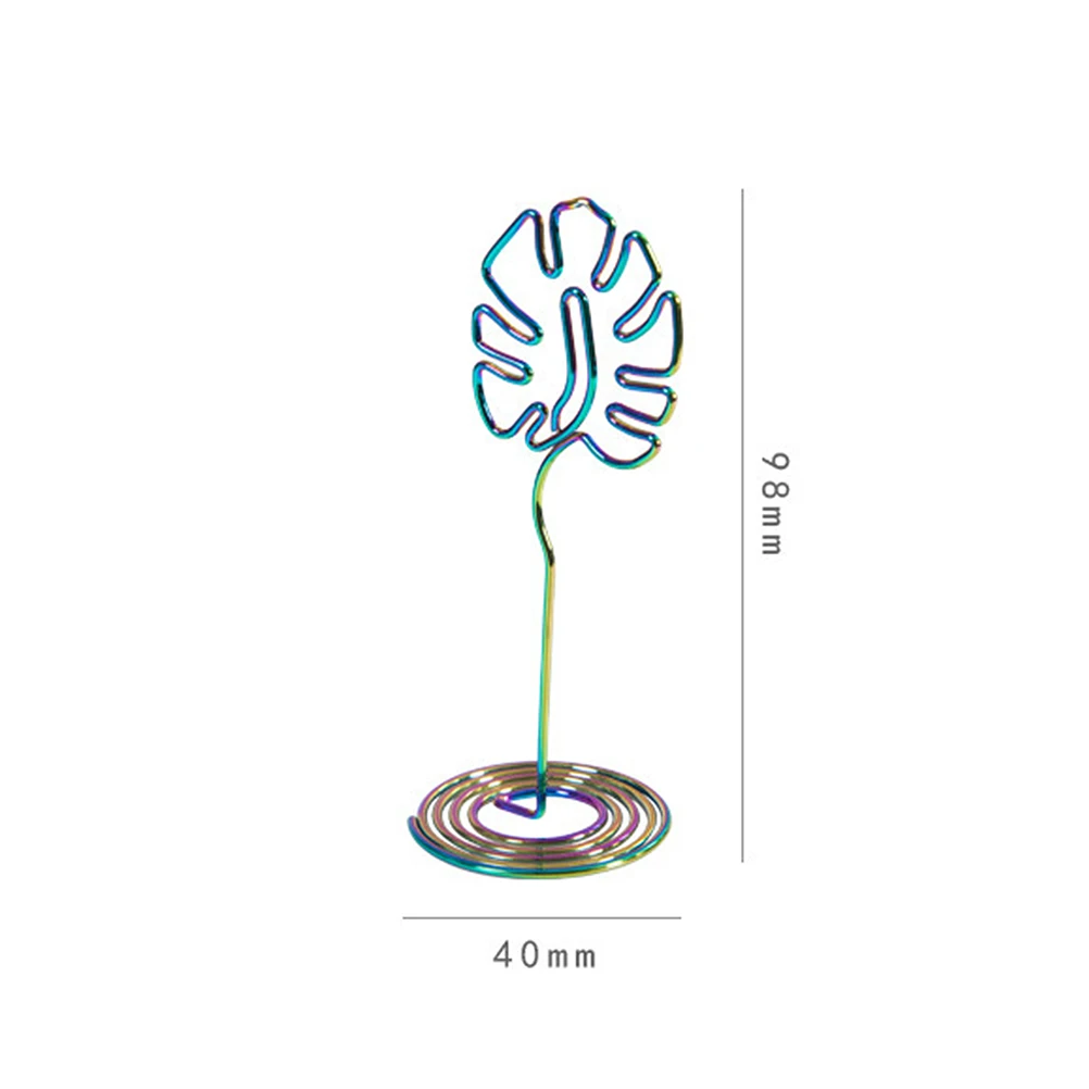 

3 Pcs Business Card Holder Monstera Desk Accessories Decorations Small Office Signage