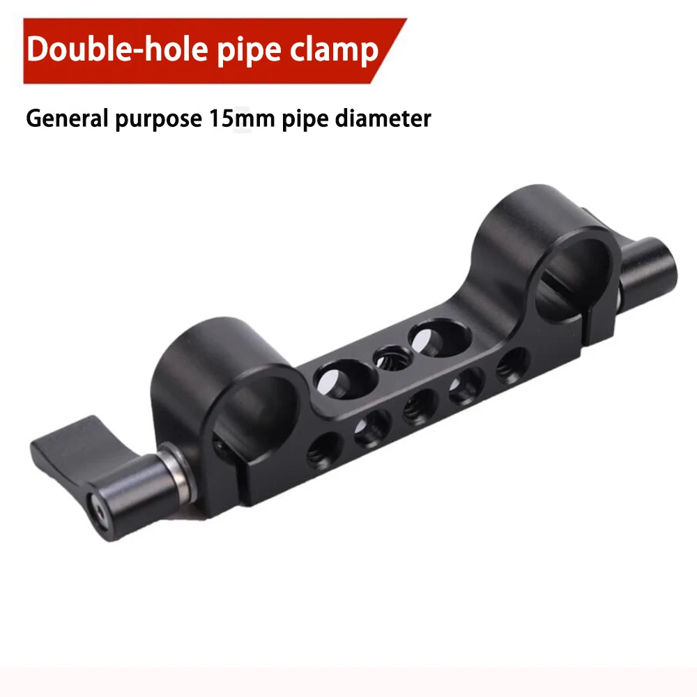 

FOTGA 15 mm Railblock Rod Clamp with 1/4-20 Inch Thread for 15 mm Rail Support System DSLR Camera Cage Shoulder Rig Shoulder Rig