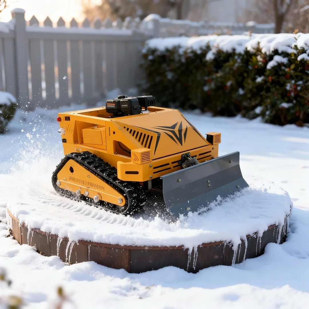 

Customized Farm-special Flail Lawn Mower - EPA CE Certified Remote Control With Snow Shovel Weeding & Snow Removal Function