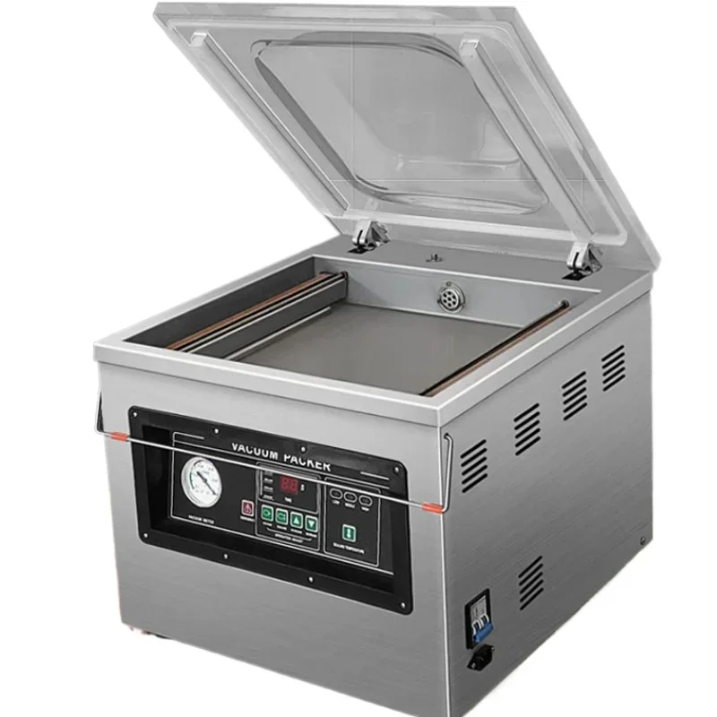 Automatic Tabletop Food Vacuum Sealer Dry Wet Dual Purpose Household Commercial Dual Use Packing Machine