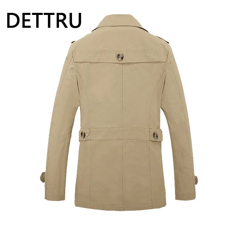 Oversized Trench Coat Men WindBreaker Oversized Solid Purer Cotton Casual Jacket Men Clothing Pull Homme Outerwear Coats 5XL