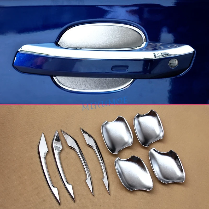 

Chrome Car Door Handle Cover+Bowl Cup Surrounds Protector For Audi Q5 SQ5 Sportback (FY) 2017 2018 2019 2020 2021 2022 2023 2024