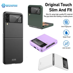 Ultra-Thin Protective Case for Samsung Galaxy Z Flip 3 Phone, Folding Case, Full Coverage, Solid Color, Matte