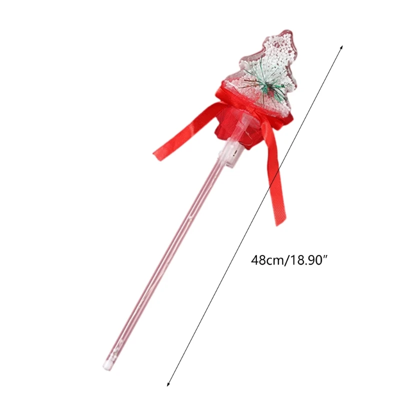 Świecące pałeczki nocna zabawka świąteczna dioda LED migająca różdżka ręczne pałeczki do płatków śniegu rekwizyty na przyjęcie