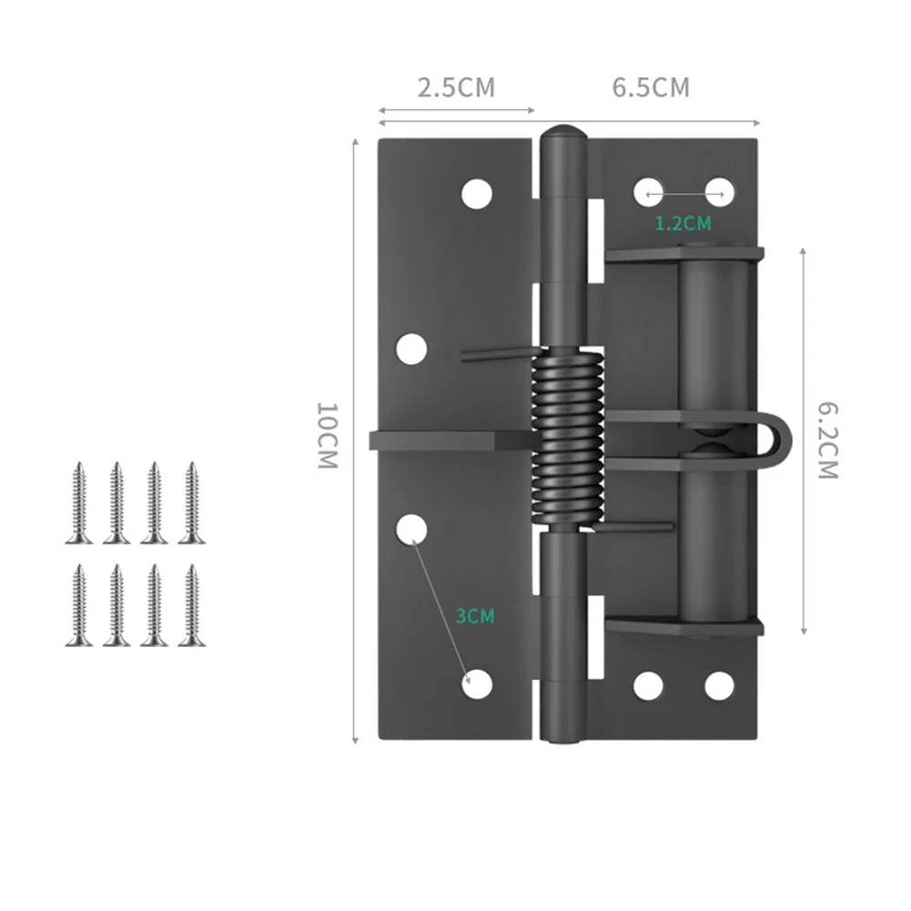 4 Inches Self Closing Door Hinges Automatic Stopper Speed Mute Closer Hydraulic Buffer Building Hardware Home Improvement