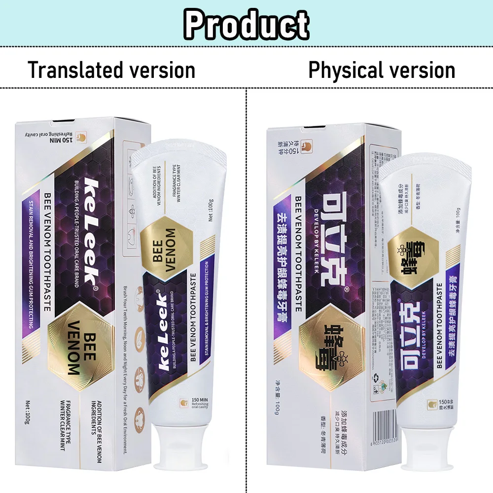 KeLeek Refreshing Mint Toothpaste Teeth Whitening Deep Clean Fresh Breath Gum Care Oral Protection Gentle Non Irritating