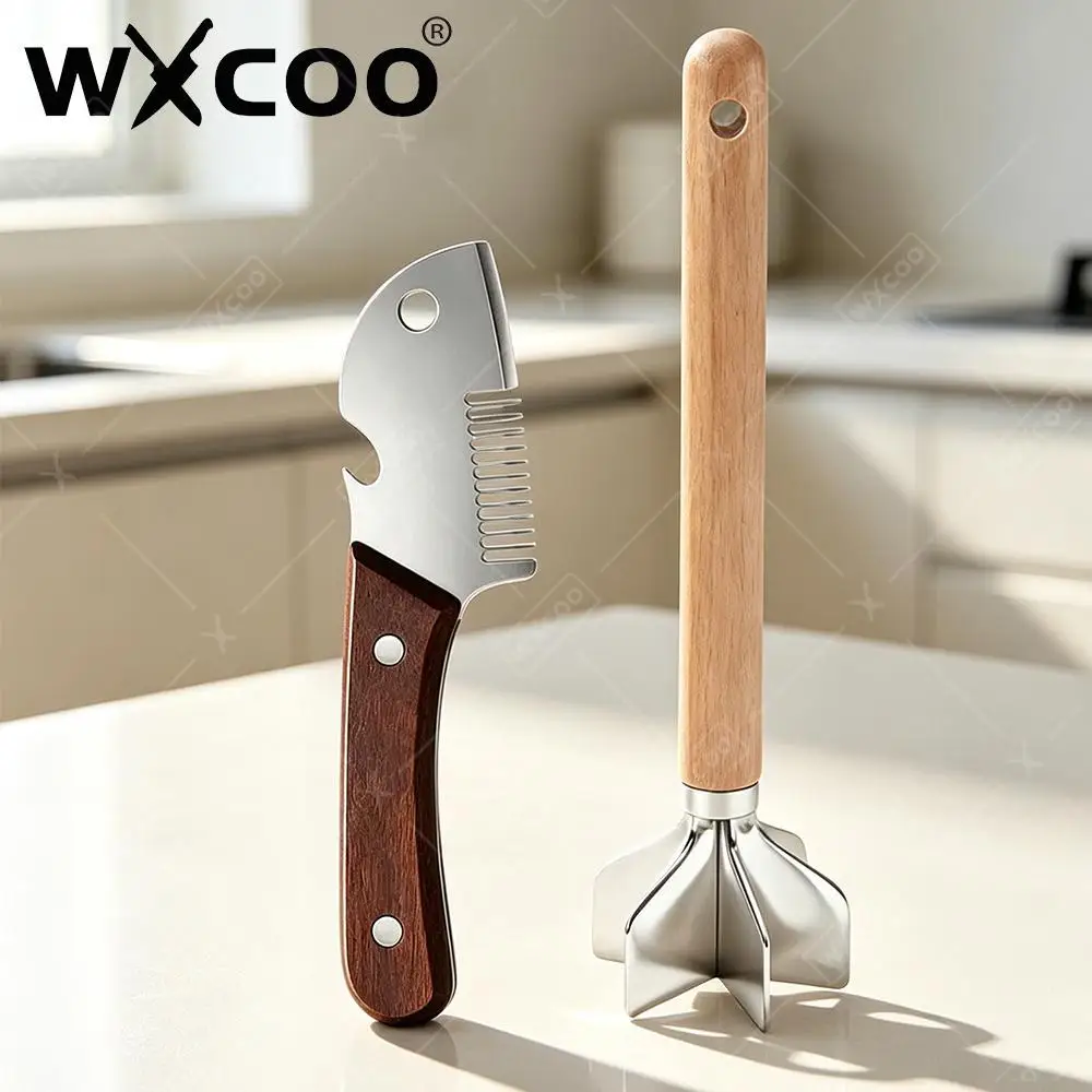 Kitchen Peeler Heavy Duty Food Grinder Stainless Steel Meat Chopper Set Home Kitchen Tool for Ground Beef Sausage Patty Making