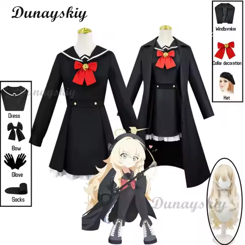Game Game Blue Anime Archive Cosplay Niyaniya Professor Costume Halloween Boots Uniform Clothing Wig Shoes Headwear