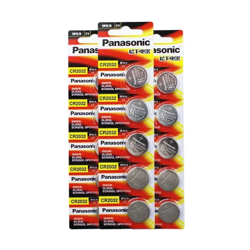 Panasonic CR2032 3 Alkaline V Batteries For Calculator Toy Watch