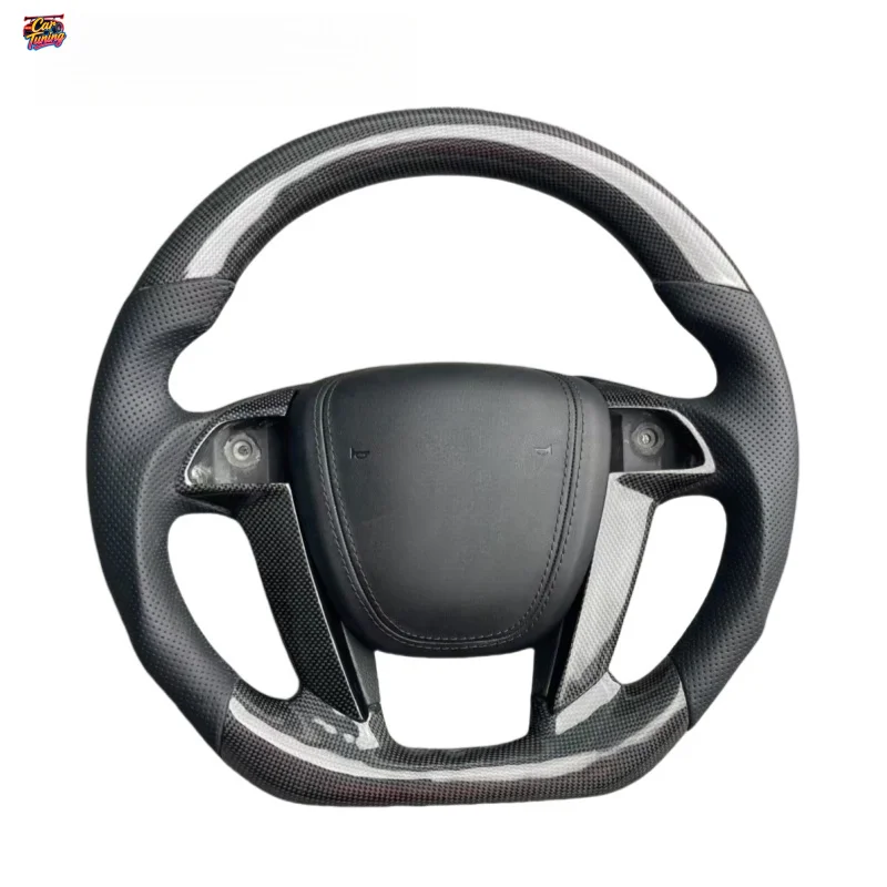 For Accord/Odyssey/Crosstour Eighth Generation  Racing Flat Bottomed Carbon Fiber Steering Wheel Modification Upgrade