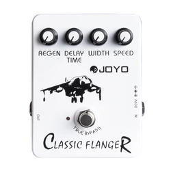 JOYO JF-07 Classic Flanger Guitar Effect Pedal Metallic Flanger Effect Guitar Pedal with Both Phase & Chorus Sounds