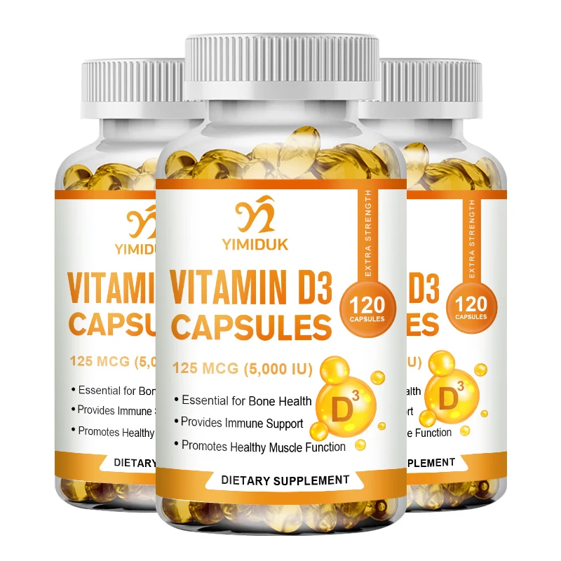 

Vitamin D3 Capsules Helps Support Immune System and Helps Support Bone Health