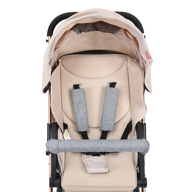 

Чехол на ручку коляски, хлопковая муслиновая накидка, дизайн кнопки, защитная направляющая для тележки, защитный рукав, переноска для ребенка